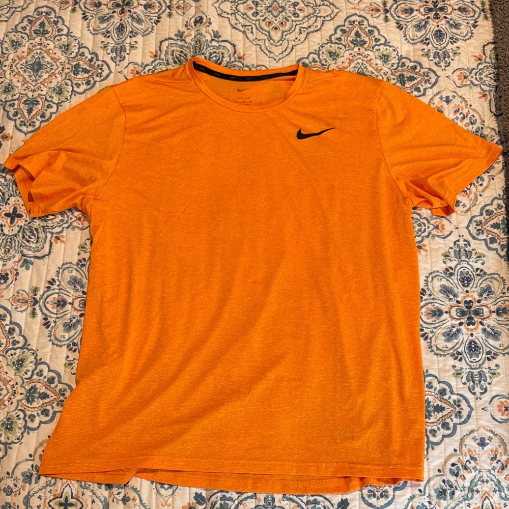 Nike Men's Bright Orange Short Sleeve Tee